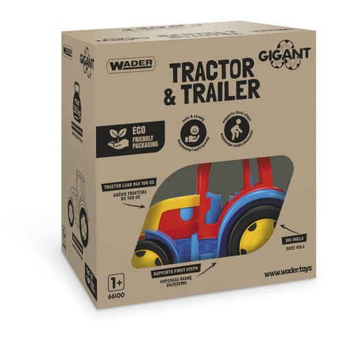 Riesentraktor mit anhänger - riesentraktor,